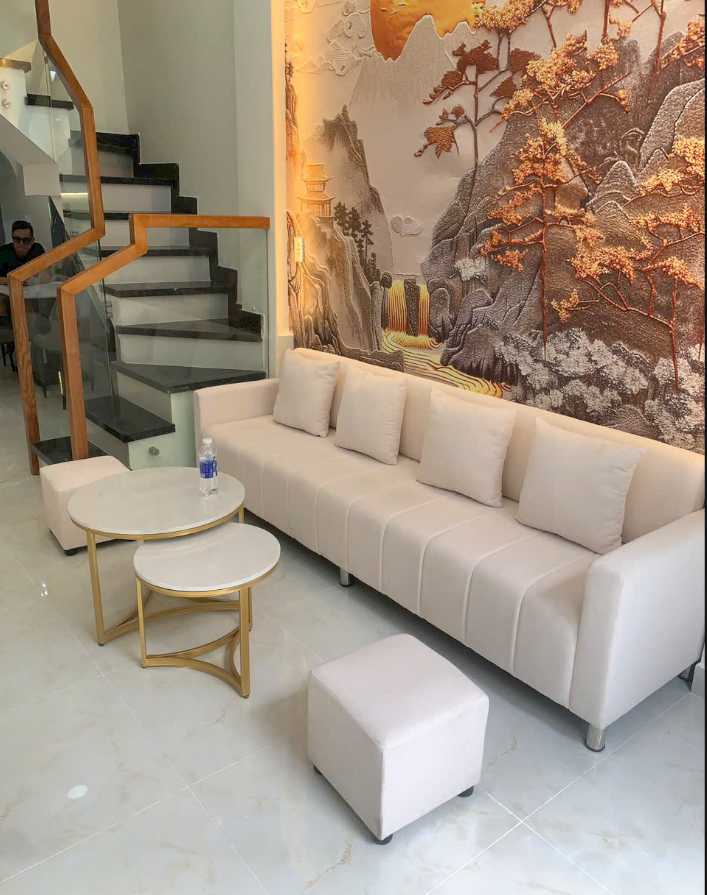 Sofa giường thông minh đa năng trong phòng khách hiện đại
